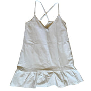 Short Ruffle Dress (White)