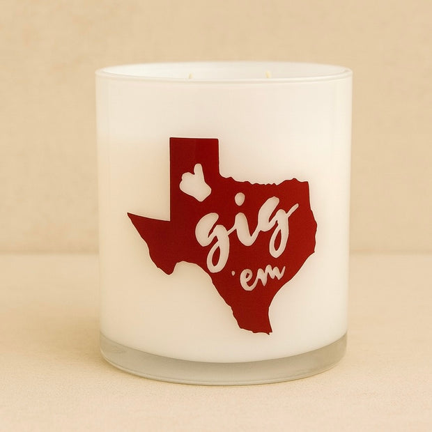 Gig 'em candle (The Ritz)