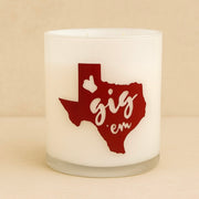 Gig 'em candle (Santal)