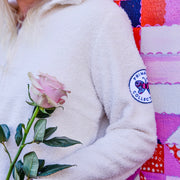 Butterfly patch fleece Off-White (Small - 2 XL)