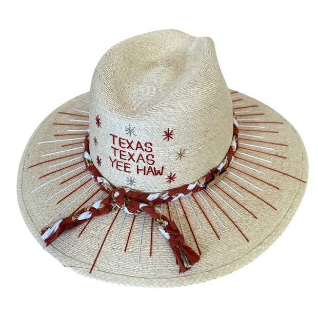 Burnt Orange & White Rays (natural)