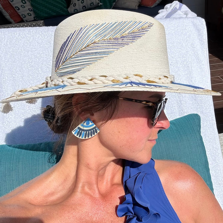 Corazon Playero Hat (Kapalua -Blue/Gold)