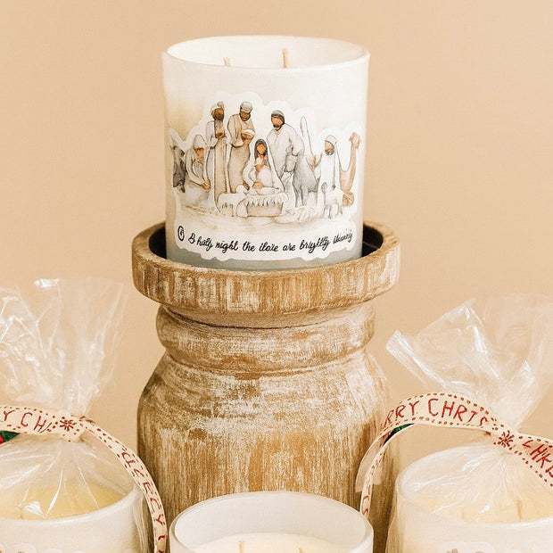 Nativity candle (Soy to the World)