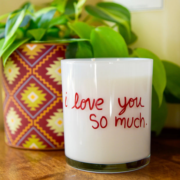 "i love you so much" candle (The Ritz)