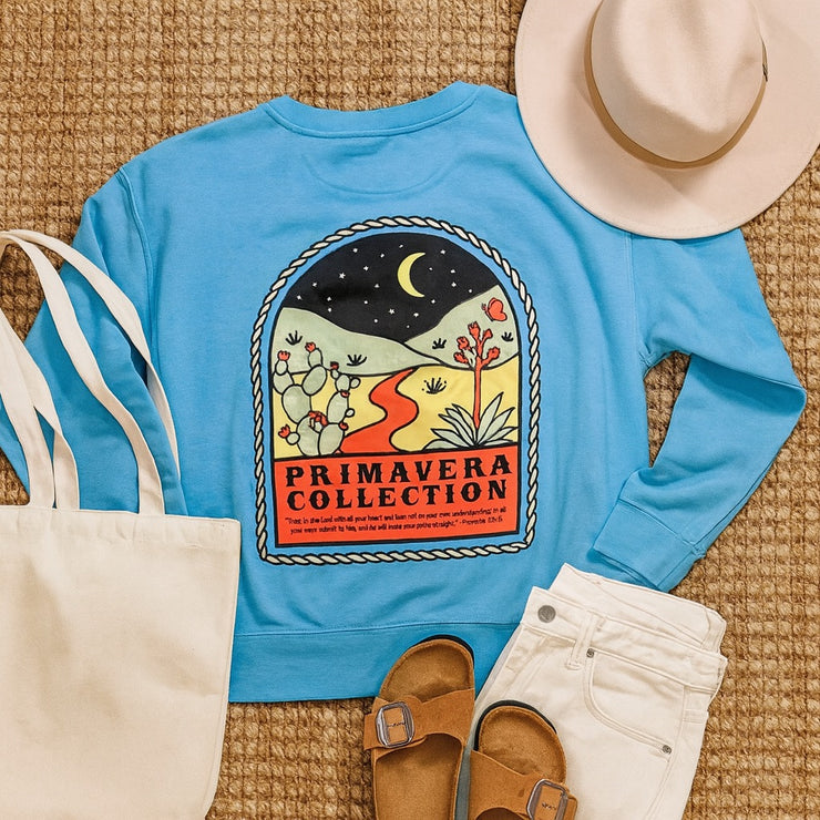 Night sky camp crew (Lake Blue)