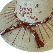 Burnt Orange & White Rays (natural)