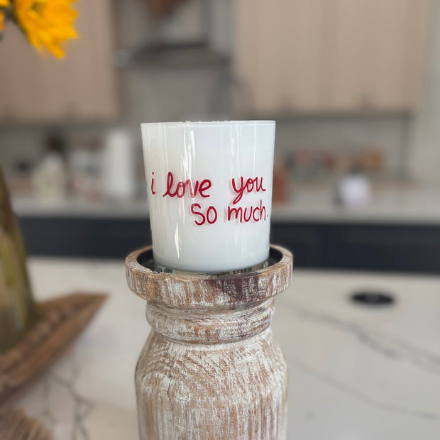 "i love you so much" candle (The Ritz)