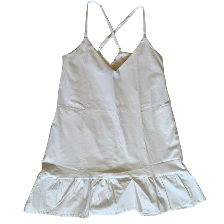Short Ruffle Dress (White)