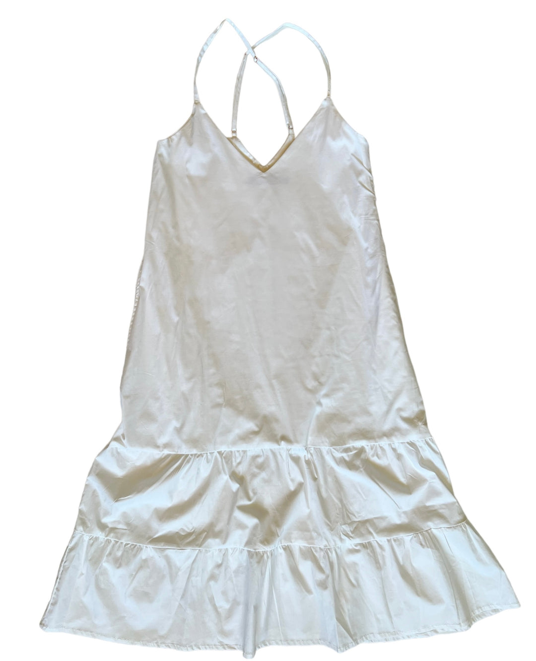 Long Ruffle Dress (White) by Primavera Collection Long Ruffle Dress (White) by Primavera Collection