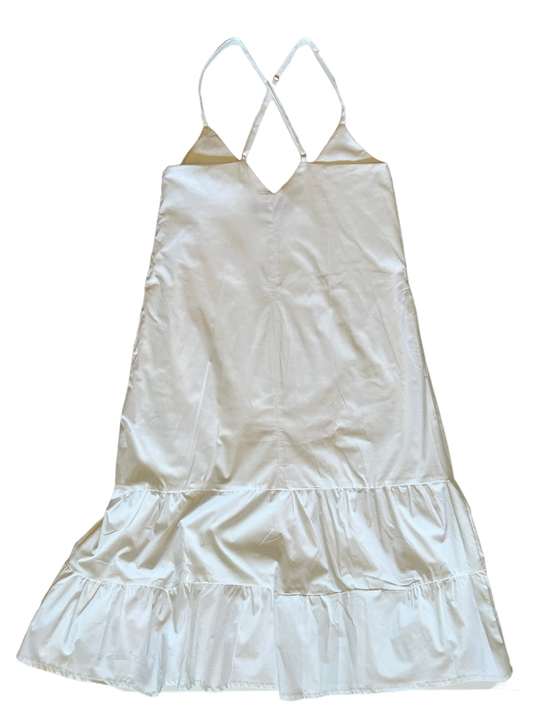 Long Ruffle Dress (White) by Primavera Collection Long Ruffle Dress (White) by Primavera Collection
