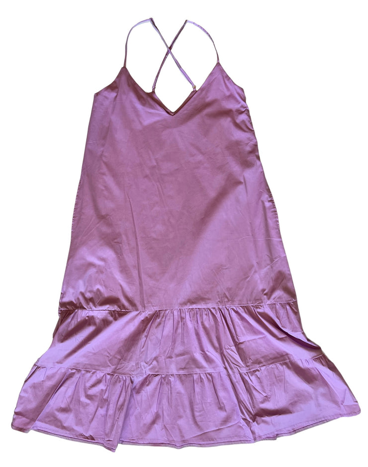 Long Ruffle Dress (Lilac)