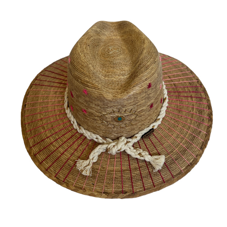Corazon Playero Hat (Evil Eye - Pink)