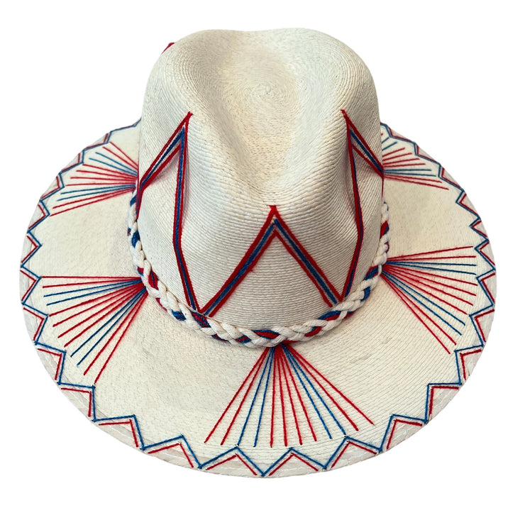 Corazon Playero Hat (Isabella - Red/Blue)