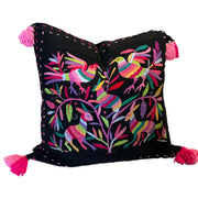 Black/Multi Otomi Pillow