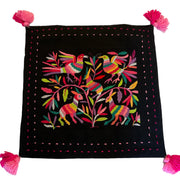 Black/Multi Otomi Pillow