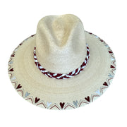 Maroon & White Hearts