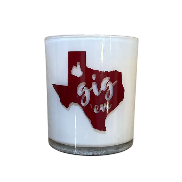 Gig 'em candle (The Ritz)