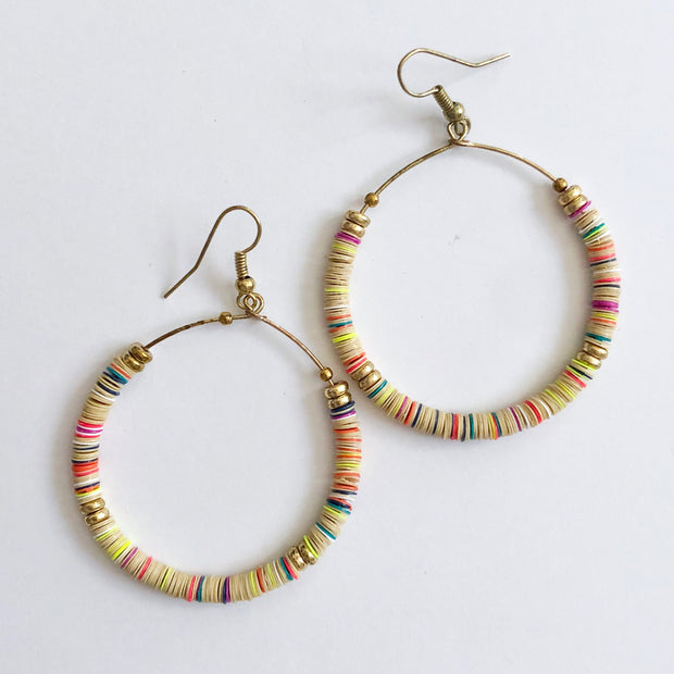 Round Hoop Earrings