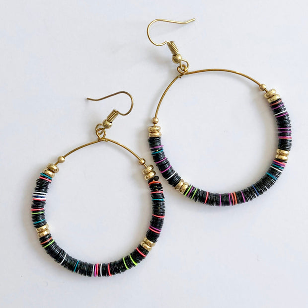 Round Hoop Earrings