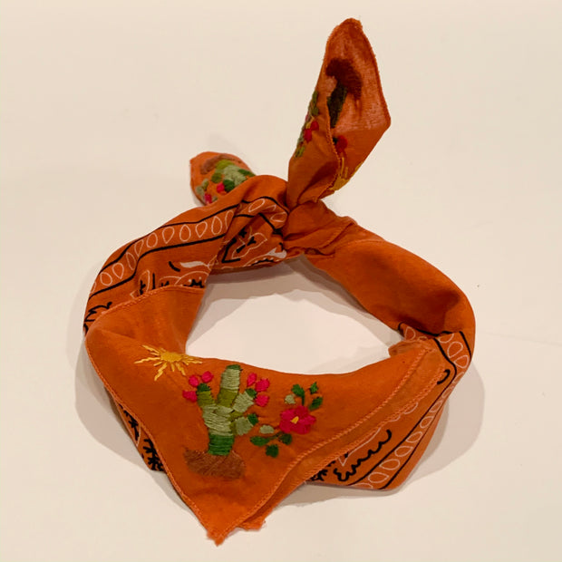 Neck scarf with Cactus (Assorted Colors)