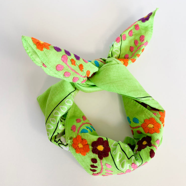 Neck scarves with Flowers (Assorted colors)
