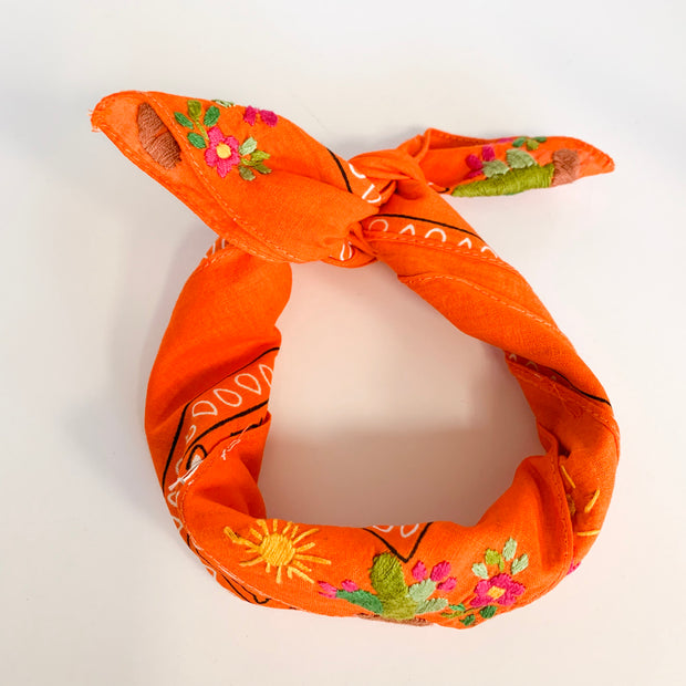Neck scarf with Cactus (Assorted Colors)