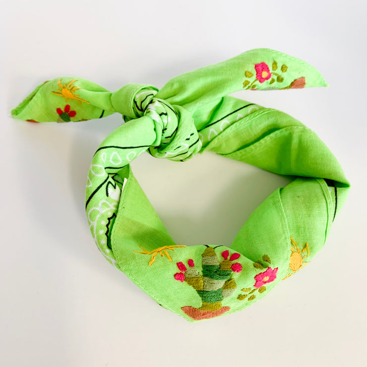 Neck scarf with Cactus (Assorted Colors)