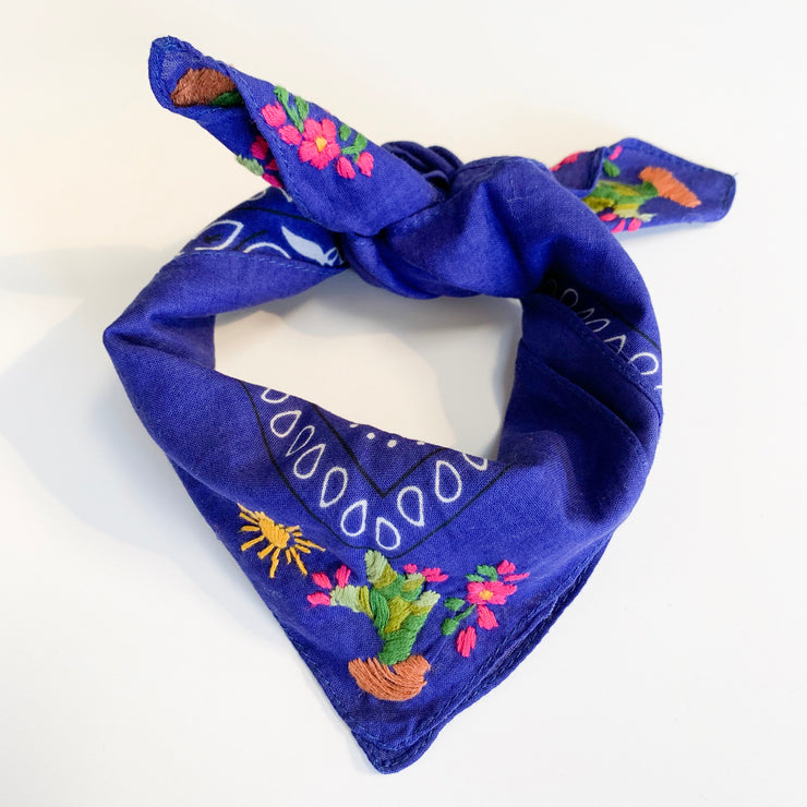 Neck scarf with Cactus (Assorted Colors)