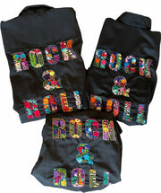 Rock & Roll Jacket with Floral Embroidery