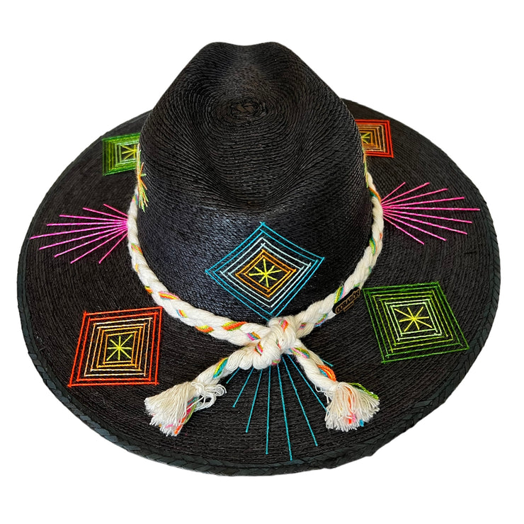 Corazon Playero Hat (Luanna Flora - Black)