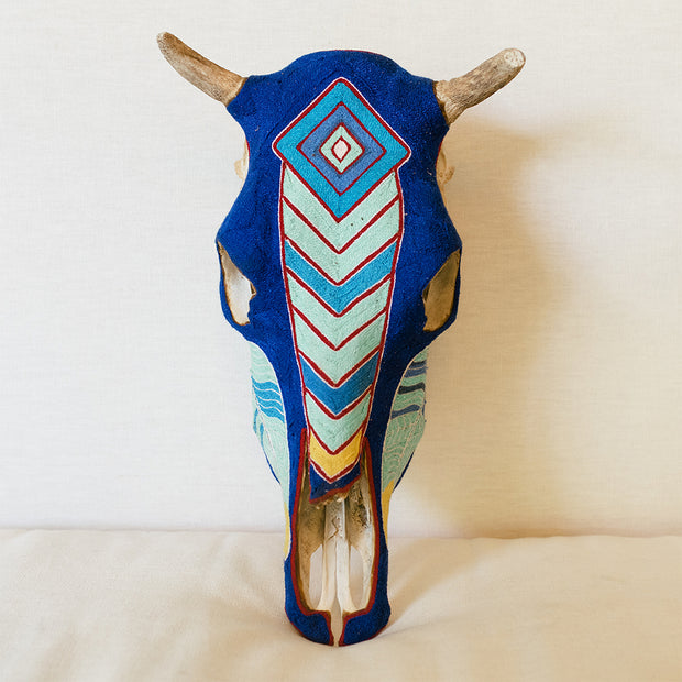 Huichol Skull Decor for Home or Office