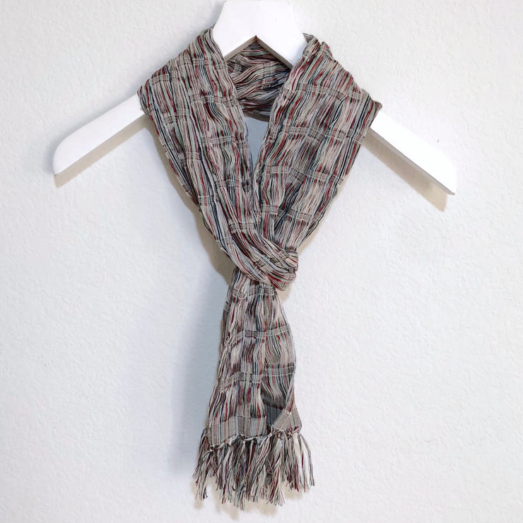 Chalina Scarf Grey and White