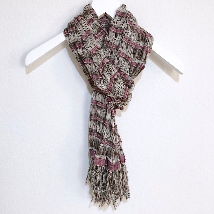 Chalina Scarf Burgundy and Brown