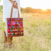 Rainbow Stripe Tote