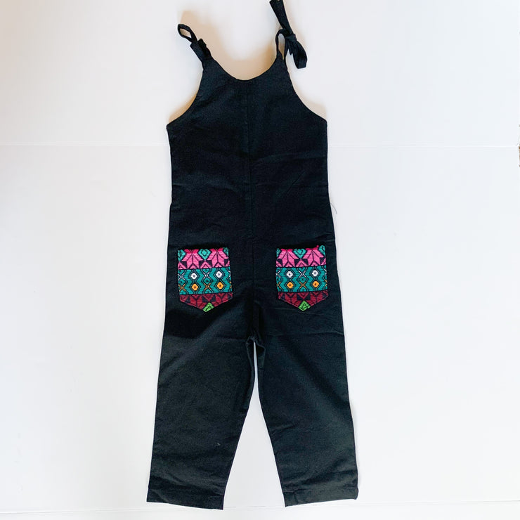 Coucou Black Romper with Multi